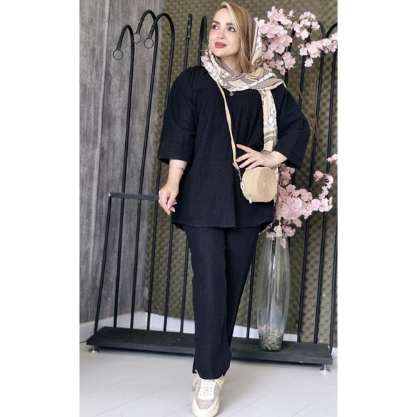 ست لینن 3 دکمه - مانتو پاتریس رشت