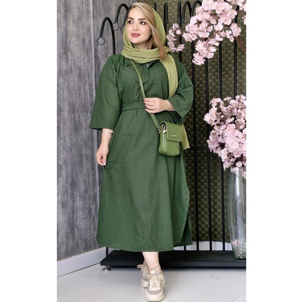 کفتان لینن چاکدار - مانتو پاتریس رشت