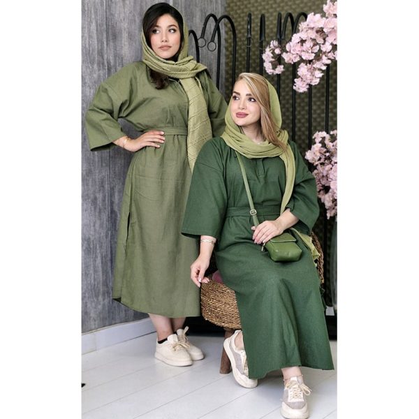 کفتان لینن چاکدار - مانتو پاتریس رشت