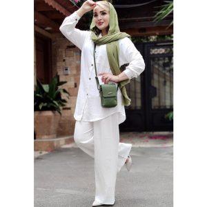 ست آیوا سفید - مانتو پاتریس رشت