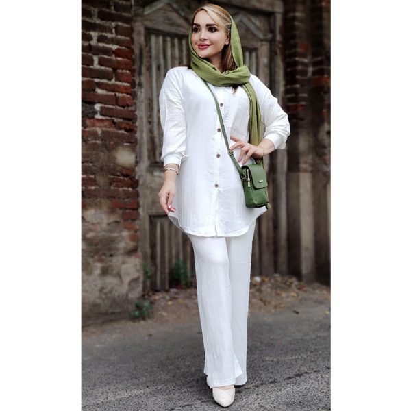 ست آیوا سفید - مانتو پاتریس رشت