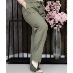 شلوار لینن کمربندی - مانتو پاتریس رشت