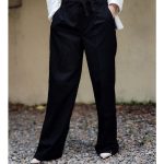 شلوار لینن کمربندی - مانتو پاتریس رشت