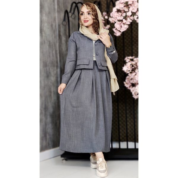 ست کت دامن لینن - مانتو پاتریس رشت