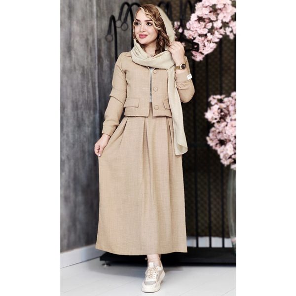 ست کت دامن لینن - مانتو پاتریس رشت