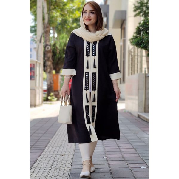 مانتو نواری منگوله دار - مانتو پاتریس رشت