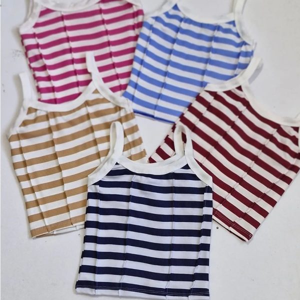 تاپ بندی کراپ راه راه - مانتو پاتریس رشت