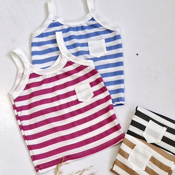 تاپ راه راه تک جیب - مانتو پاتریس رشت