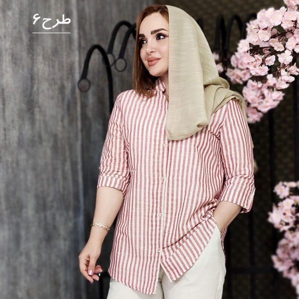 مانتو لینن راه راه - مانتو پاتریس رشت