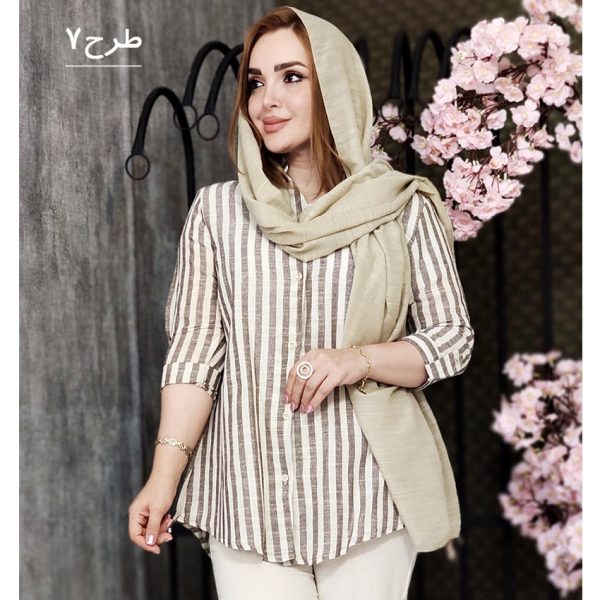 مانتو لینن راه راه - مانتو پاتریس رشت