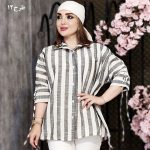 مانتو لینن آستین ضربدری