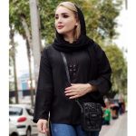 شومیز جلوبسته مشکی - مانتو پاتریس رشت