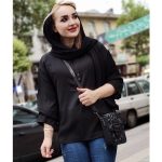 شومیز جلوبسته مشکی - مانتو پاتریس رشت