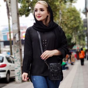 شومیز جلوبسته مشکی - مانتو پاتریس رشت