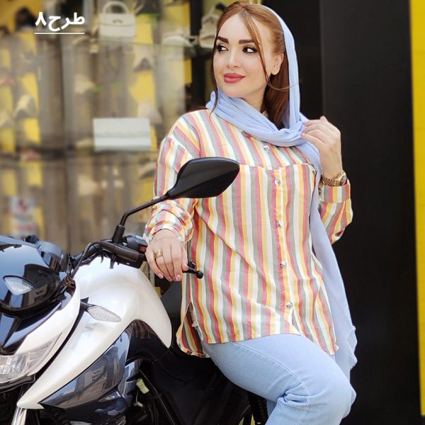 مانتو یقه دیپلمات رنگی - مانتو پاتریس رشت