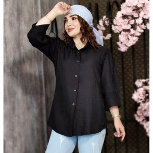 شومیز مشکی آستین پفی