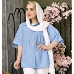 شومیز لینن آستین کوتاه - مانتو پاتریس رشت