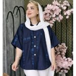 شومیز لینن آستین کوتاه - مانتو پاتریس رشت