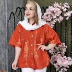 شومیز لینن آستین کوتاه - مانتو پاتریس رشت