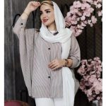 مانتو پانچ راه راه ریز - مانتو پاتریس رشت