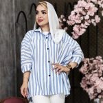 مانتو پانچ راه راه ریز - مانتو پاتریس رشت