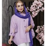 مانتو پانچ راه راه ریز - مانتو پاتریس رشت