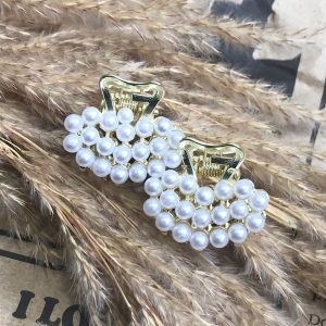 کلیپس فلزی جفتی مرواریدی