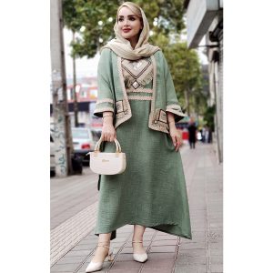 ست دو تیکه خرجکار رنگی - مانتو پاتریس رشت