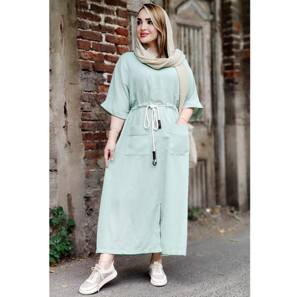 کفتان لینن زارا کمر کنفی - مانتو پاتریس رشت