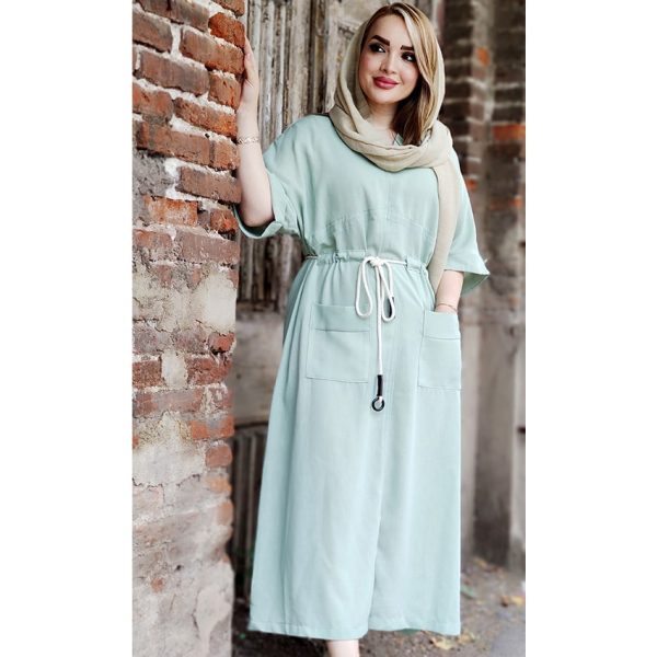 کفتان لینن زارا کمر کنفی - مانتو پاتریس رشت