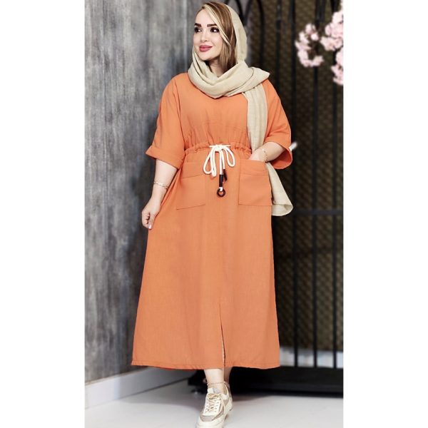 کفتان لینن زارا کمر کنفی - مانتو پاتریس رشت