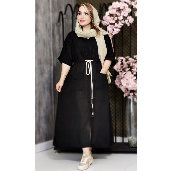 کفتان لینن زارا کمر کنفی - مانتو پاتریس رشت