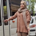مانتو لینن پشت دکمه - مانتو پاتریس رشت