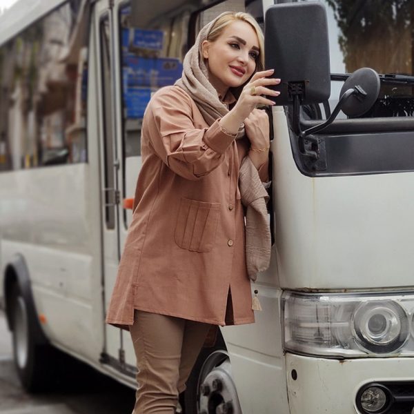 مانتو لینن پشت دکمه - مانتو پاتریس رشت