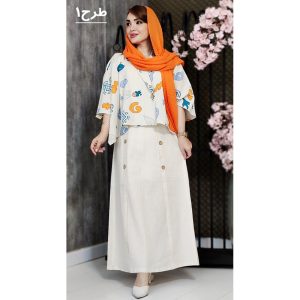 ست شومیز دامن طرحدار - مانتو پاتریس رشت