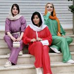 ست مانتو شلوار بابوس رنگی