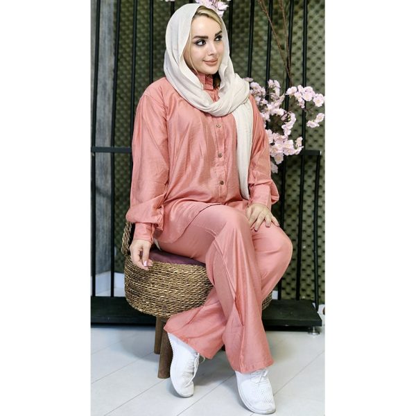 ست مانتو شلوار بابوس رنگی