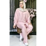 ست مانتو شلوار بابوس رنگی
