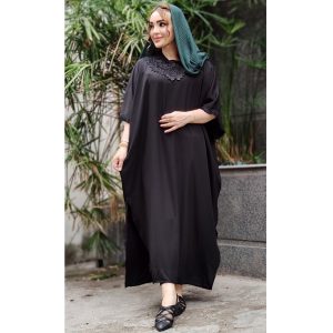 مانتو پانچ گیپوری مشکی - مانتو پاتریس رشت