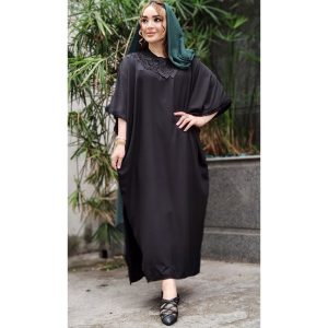 مانتو پانچ گیپوری مشکی - مانتو پاتریس رشت