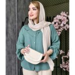 شومیز لینن یقه چین دار - مانتو پاتریس رشت