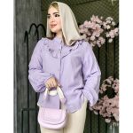 شومیز لینن یقه چین دار - مانتو پاتریس رشت