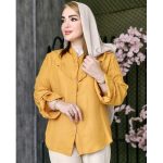 شومیز لینن یقه چین دار - مانتو پاتریس رشت