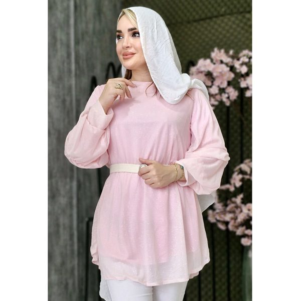 شومیز لمه آستین پفی - مانتو پاتریس رشت