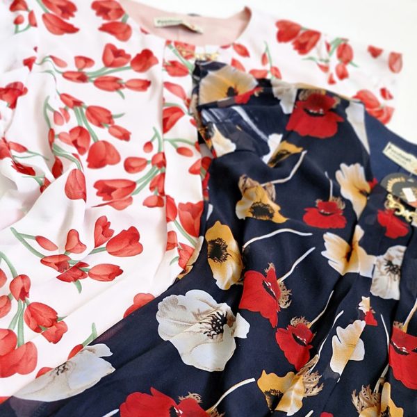 شومیز حریر طرحدار - مانتو پاتریس رشت