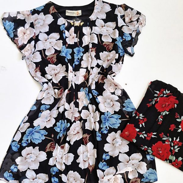 شومیز حریر طرحدار