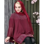 شومیز خفاشی نگینی -مانتو پاتریس رشت