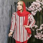 تونیک راه راه کراش - مانتو پاتریس رشت