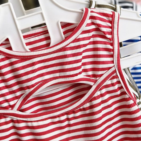 تاپ راه راه هلالی - مانتو پاتریس رشت