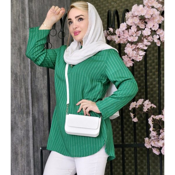 مانتو پلوتی دکمه چوبی - مانتو پاتریس رشت